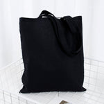 Soft Universal Large Capacity Cotton Blend Solid Tote Bag Eco Freindly Multipurpose Reusable Natural Storage School Shopping