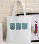Van Gogh Graphic Cartoon Printed Canvas Shoulder Bag Female Harajuku Ulzzang Funny Large-capacity Eco Environmental Shopper Bag
