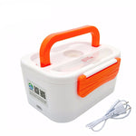 TENBROMAN Electric Heating Home & Car 12V 220V Plug-in Lunch Boxes Food Container Portable Dish Bento Box
