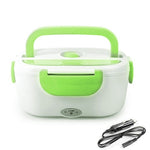 TENBROMAN Electric Heating Home & Car 12V 220V Plug-in Lunch Boxes Food Container Portable Dish Bento Box