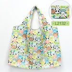 Folding Shopping Bag Eco-friendly Reusable Portable Shoulder Handbag for Travel Grocery Fashion Pocket Tote Bags