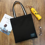 Ladies Handbags Cloth Canvas Tote Bags for women 2019 Cotton Shopping Travel Women Eco Reusable Shoulder Shopper Bags bolsas