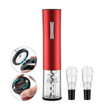 Electric Wine Opener, Cordless Electrical Wine Bottle Opener, Battery Operated Corkscrew  with wine accessories